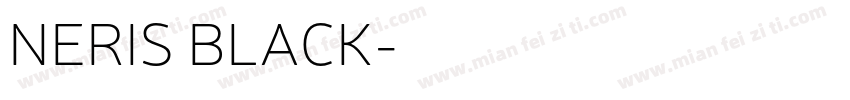 NERIS BLACK字体转换